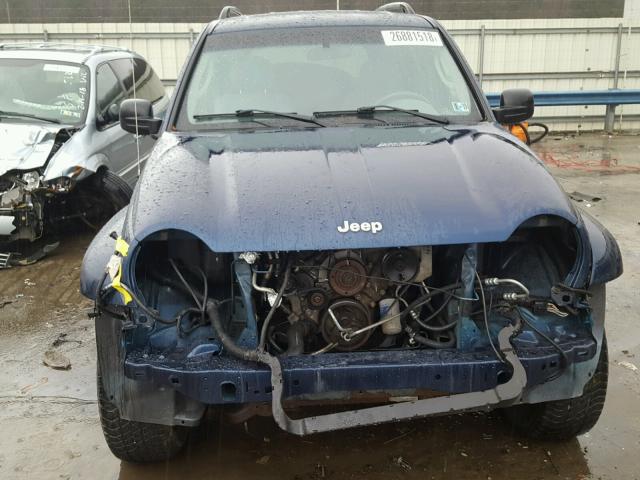 1J4GL58K85W536217 - 2005 JEEP LIBERTY LI BLUE photo 9