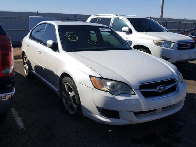 4S3BL616287225545 - 2008 SUBARU LEGACY 2.5 WHITE photo 1