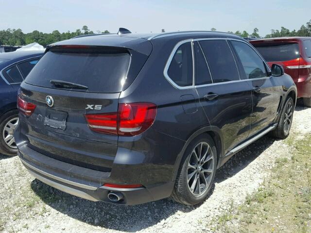 5UXKR0C50E0K49037 - 2014 BMW X5 XDRIVE3 GRAY photo 4