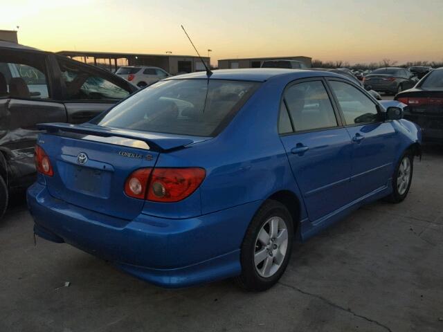 2T1BR32E78C897263 - 2008 TOYOTA COROLLA CE BLUE photo 4