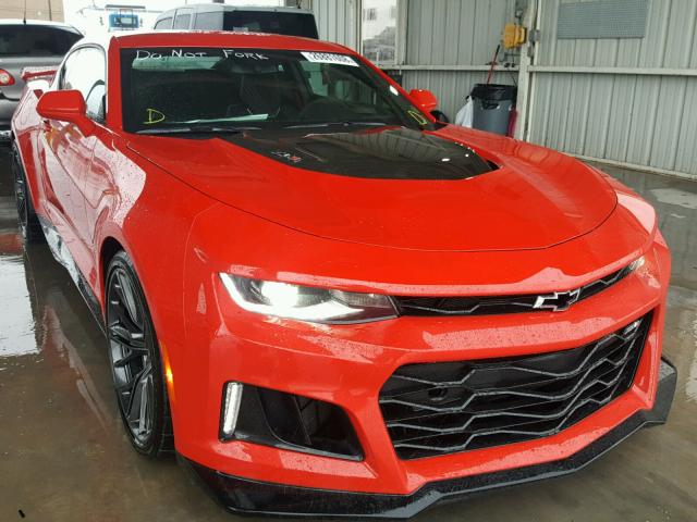 1G1FK1R65J0110134 - 2018 CHEVROLET CAMARO ZL1 RED photo 1