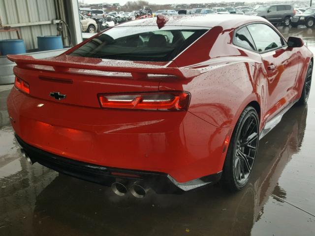 1G1FK1R65J0110134 - 2018 CHEVROLET CAMARO ZL1 RED photo 4