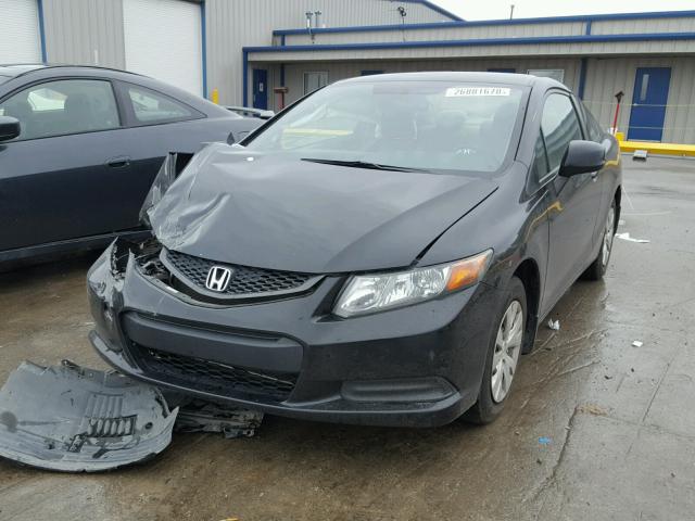 2HGFG3B5XCH538870 - 2012 HONDA CIVIC LX BLACK photo 2