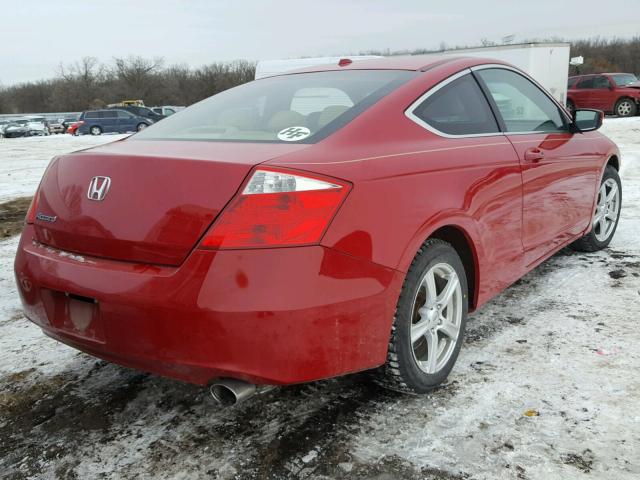 1HGCS12899A003701 - 2009 HONDA ACCORD EXL RED photo 4