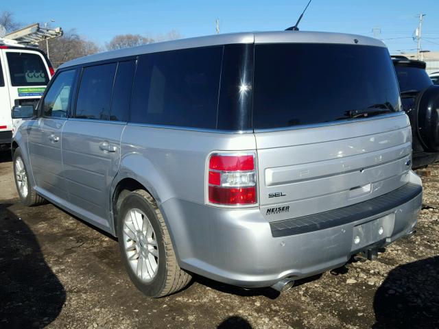 2FMHK6C83EBD19539 - 2014 FORD FLEX SEL SILVER photo 3