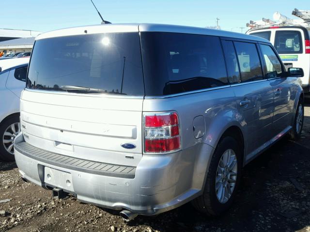 2FMHK6C83EBD19539 - 2014 FORD FLEX SEL SILVER photo 4