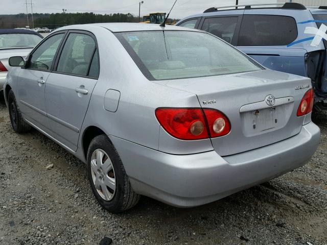 2T1BR32EX7C846712 - 2007 TOYOTA COROLLA CE SILVER photo 3