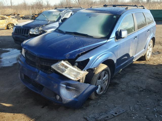 3D4PG5FV9AT117657 - 2010 DODGE JOURNEY SX BLUE photo 2