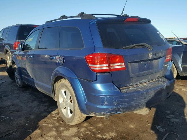 3D4PG5FV9AT117657 - 2010 DODGE JOURNEY SX BLUE photo 3