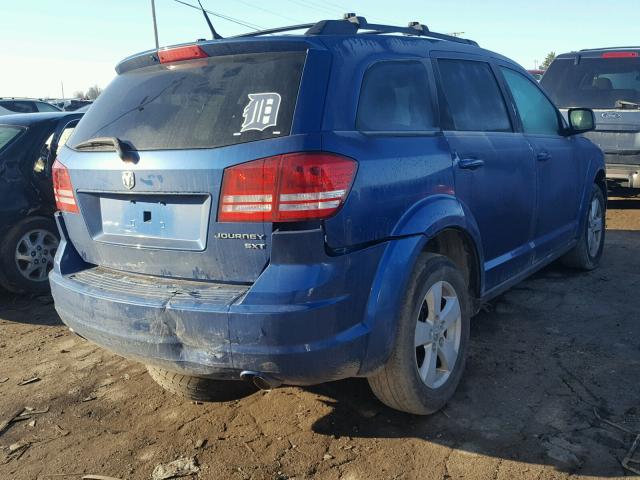 3D4PG5FV9AT117657 - 2010 DODGE JOURNEY SX BLUE photo 4