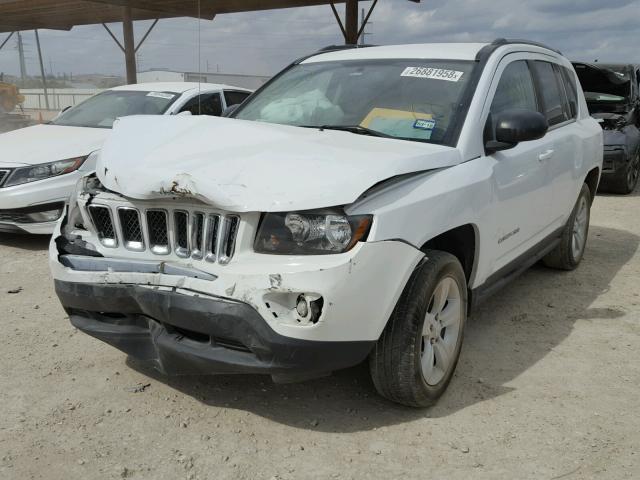 1C4NJCBA5GD568421 - 2016 JEEP COMPASS SP WHITE photo 2