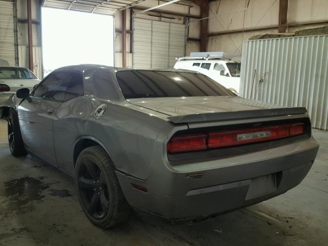 2C3CDYAG5EH187111 - 2014 DODGE CHALLENGER SILVER photo 3