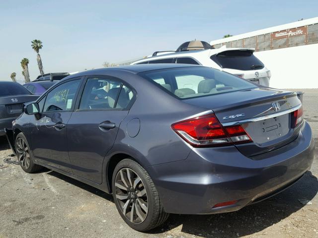 19XFB2F93EE202447 - 2014 HONDA CIVIC EXL CHARCOAL photo 3