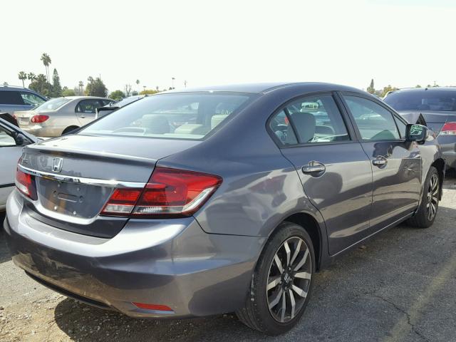 19XFB2F93EE202447 - 2014 HONDA CIVIC EXL CHARCOAL photo 4