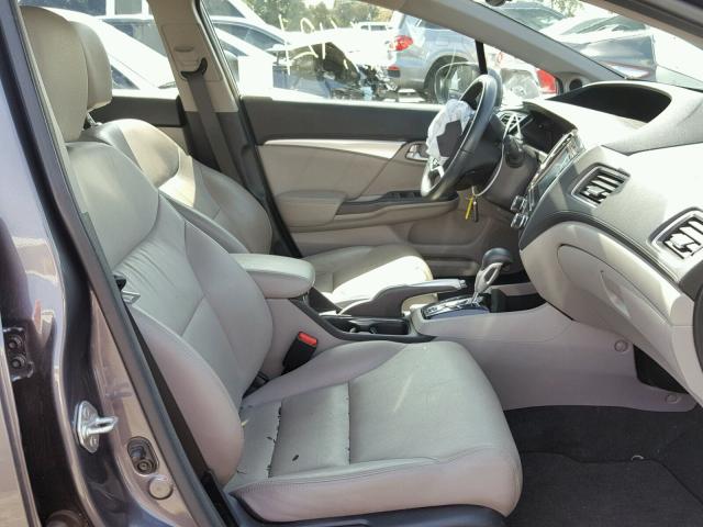 19XFB2F93EE202447 - 2014 HONDA CIVIC EXL CHARCOAL photo 5