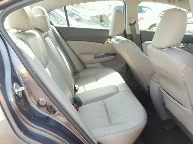 19XFB2F93EE202447 - 2014 HONDA CIVIC EXL CHARCOAL photo 6