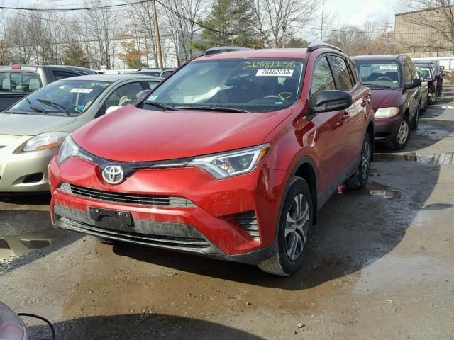 JTMBFREV8GJ097128 - 2016 TOYOTA RAV4 LE BURGUNDY photo 2