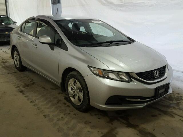 2HGFB2F50DH513416 - 2013 HONDA CIVIC LX GRAY photo 1