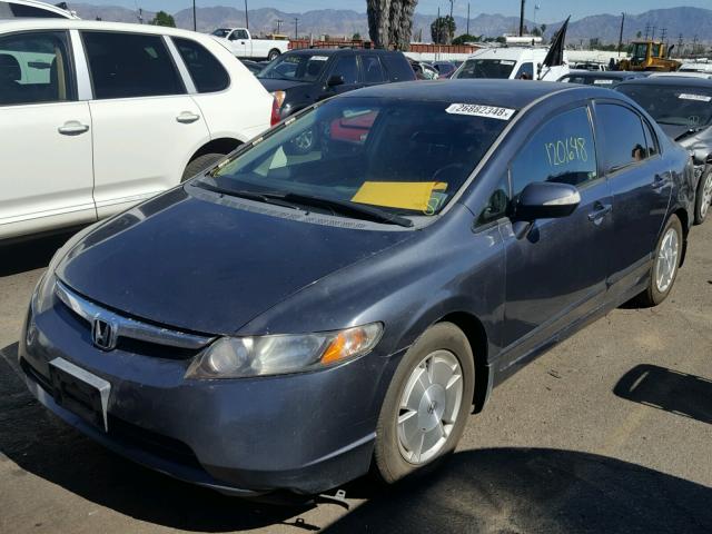 JHMFA36266S009072 - 2006 HONDA CIVIC HYBR GRAY photo 2