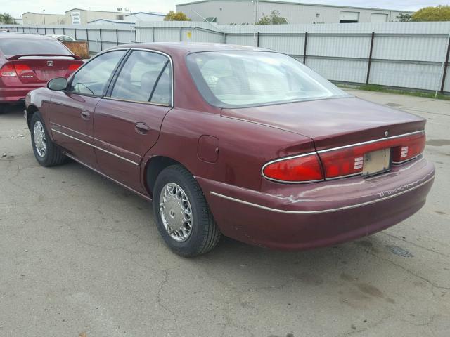 2G4WY55J511232452 - 2001 BUICK CENTURY LI MAROON photo 3