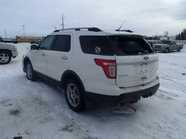 1FMHK8F85CGA49596 - 2012 FORD EXPLORER L WHITE photo 3