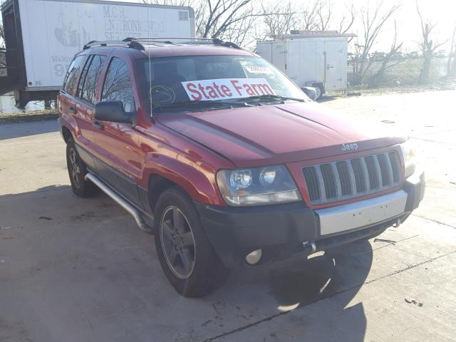 1J4GX48S64C168330 - 2004 JEEP GRAND CHER RED photo 1