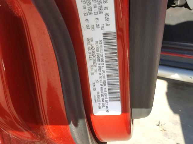 1J4GX48S64C168330 - 2004 JEEP GRAND CHER RED photo 10