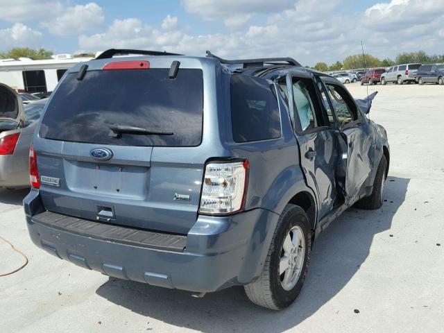 1FMCU0DG7BKA69845 - 2011 FORD ESCAPE XLT BLUE photo 4