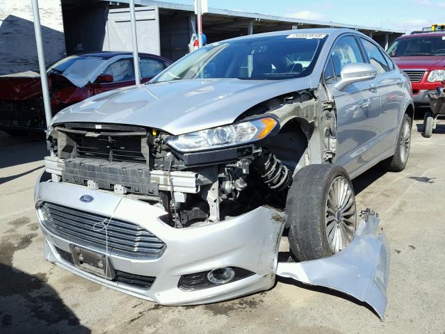 3FA6P0K97ER380534 - 2014 FORD FUSION TIT SILVER photo 2