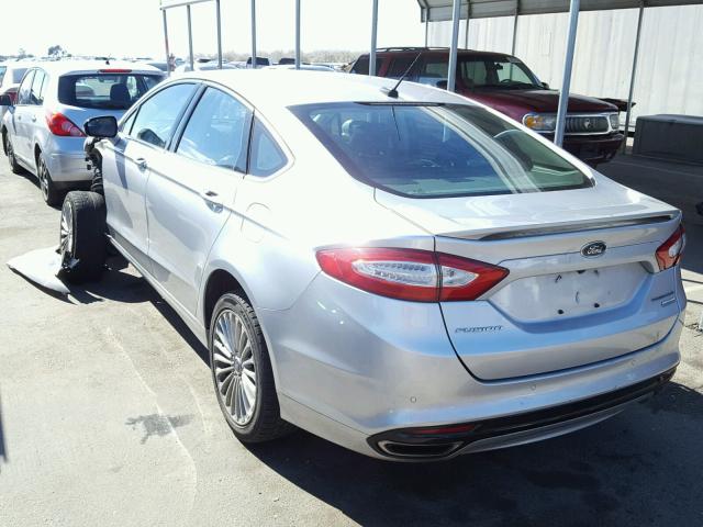 3FA6P0K97ER380534 - 2014 FORD FUSION TIT SILVER photo 3