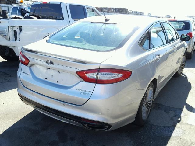 3FA6P0K97ER380534 - 2014 FORD FUSION TIT SILVER photo 4