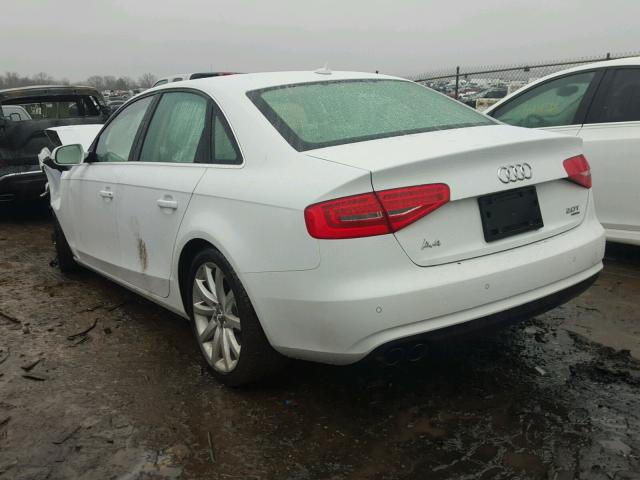 WAUFFAFL0DN036681 - 2013 AUDI A4 PREMIUM WHITE photo 3