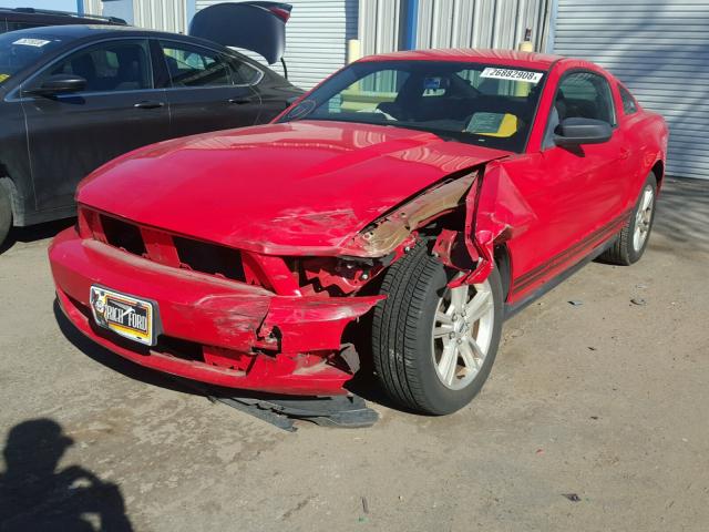 1ZVBP8AN3A5146469 - 2010 FORD MUSTANG RED photo 2