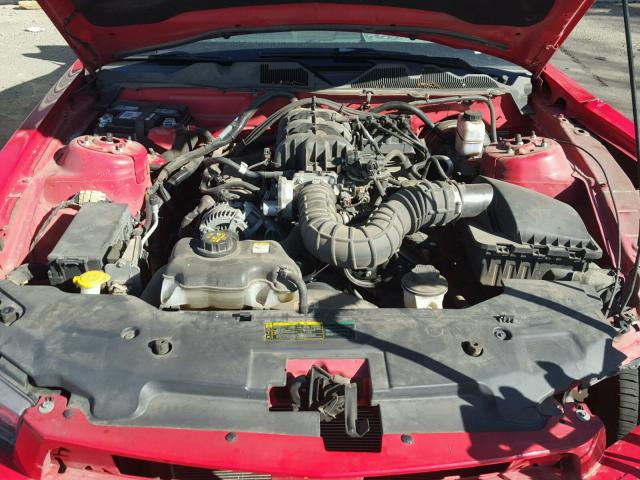 1ZVBP8AN3A5146469 - 2010 FORD MUSTANG RED photo 7