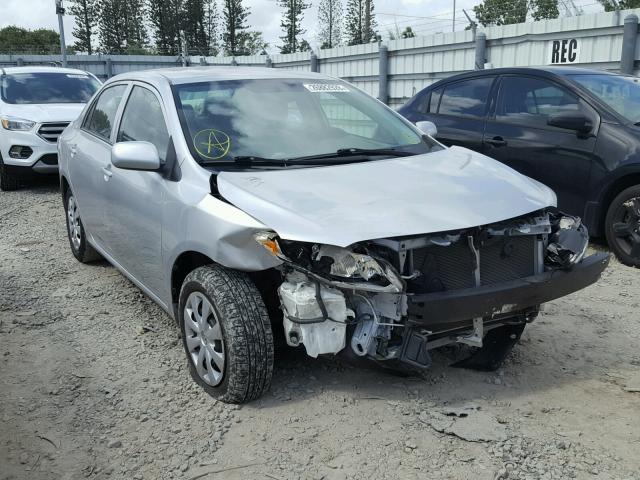 2T1BU4EE5AC405660 - 2010 TOYOTA COROLLA BA SILVER photo 1