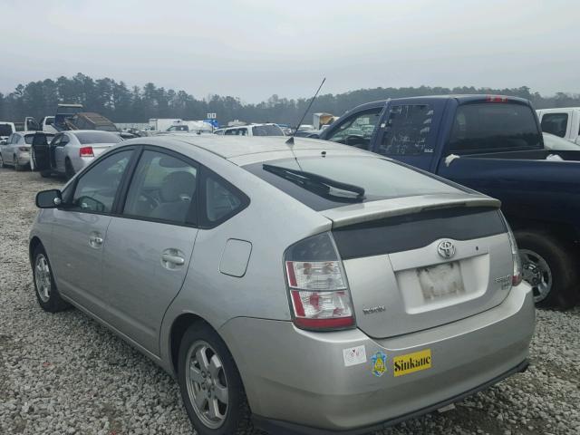 JTDKB20U053049481 - 2005 TOYOTA PRIUS SILVER photo 3