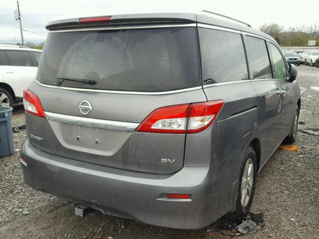 JN8AE2KP6F9120471 - 2015 NISSAN QUEST S SILVER photo 4