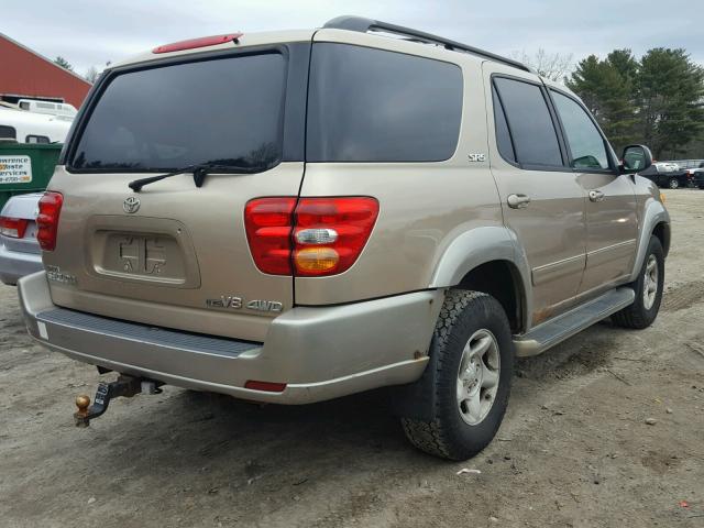 5TDBT44A12S073050 - 2002 TOYOTA SEQUOIA SR CREAM photo 4