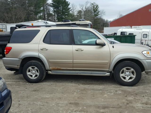 5TDBT44A12S073050 - 2002 TOYOTA SEQUOIA SR CREAM photo 9