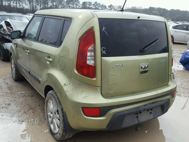 KNDJT2A52D7585064 - 2013 KIA SOUL GREEN photo 3