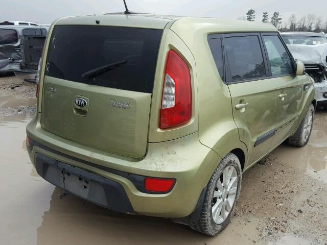 KNDJT2A52D7585064 - 2013 KIA SOUL GREEN photo 4