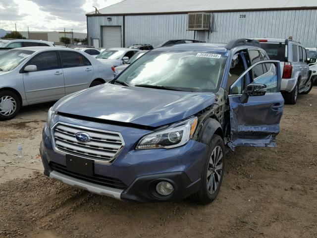 4S4BSENC6G3314002 - 2016 SUBARU OUTBACK 3. BLUE photo 2