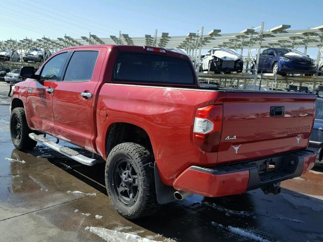 5TFAW5F17HX591950 - 2017 TOYOTA TUNDRA CRE RED photo 3