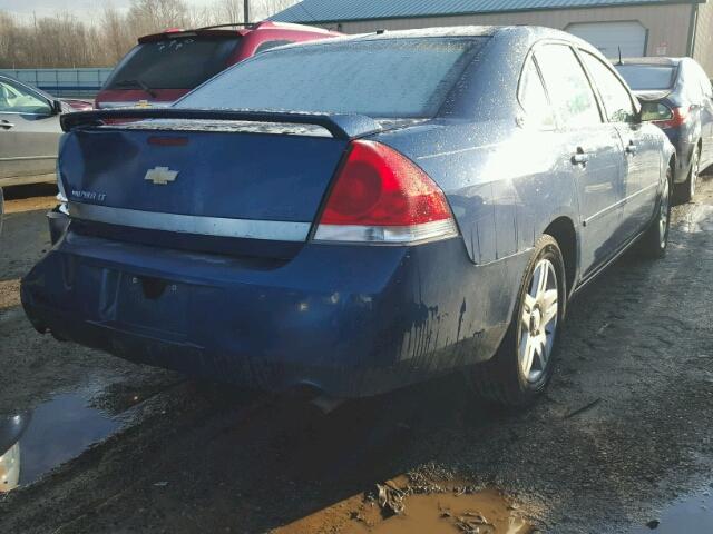 2G1WC581469316617 - 2006 CHEVROLET IMPALA LT BLUE photo 4