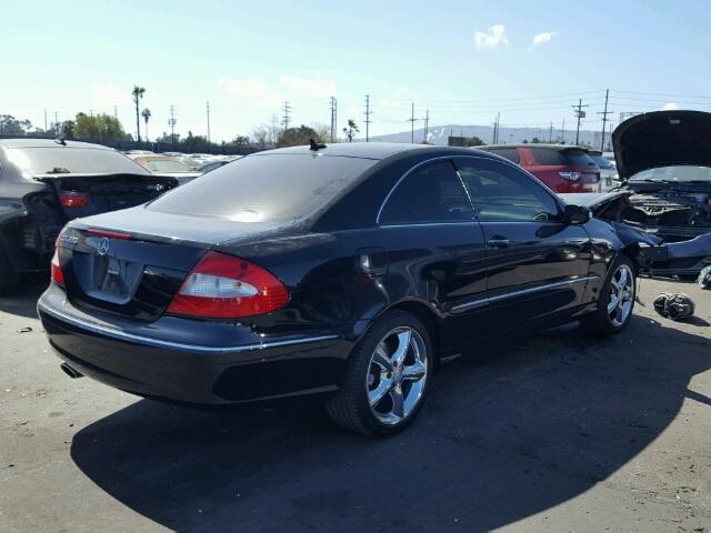 WDBTJ56H09F267684 - 2009 MERCEDES-BENZ CLK 350 BLACK photo 4