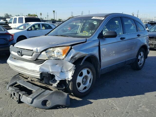 JHLRE38358C019472 - 2008 HONDA CR-V LX SILVER photo 2