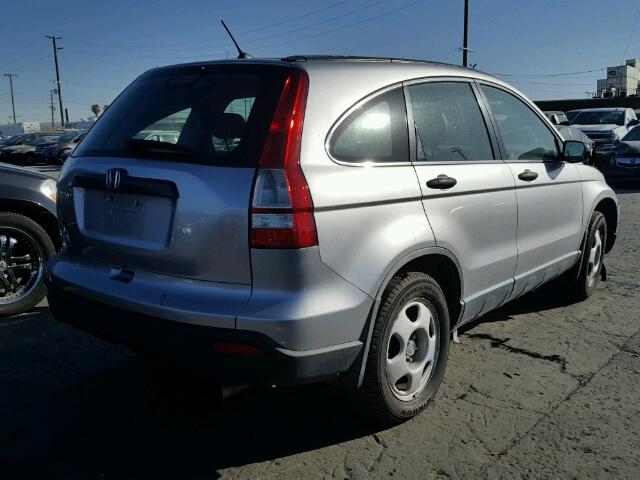 JHLRE38358C019472 - 2008 HONDA CR-V LX SILVER photo 4