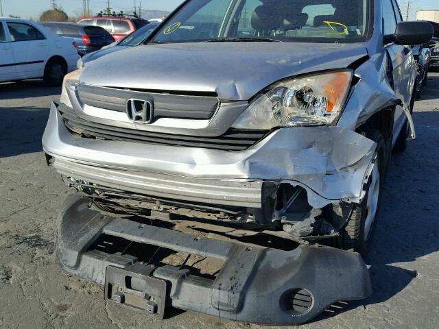 JHLRE38358C019472 - 2008 HONDA CR-V LX SILVER photo 9