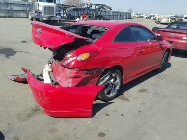 4T1CA38P55U050093 - 2005 TOYOTA CAMRY SOLA RED photo 4