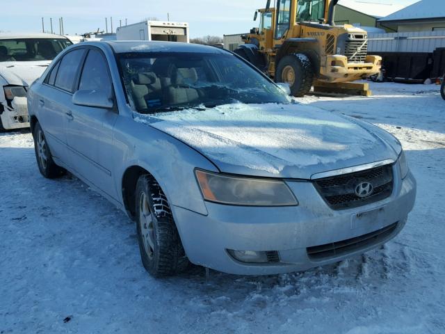 5NPEU46C76H078368 - 2006 HYUNDAI SONATA GLS BLUE photo 1